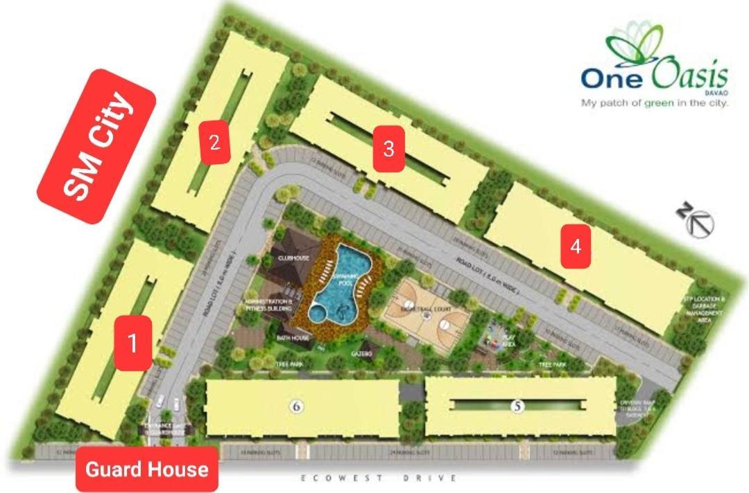 Ri'S One Oasis W Free Pool Back Of Sm City Mall Davao City Extérieur photo